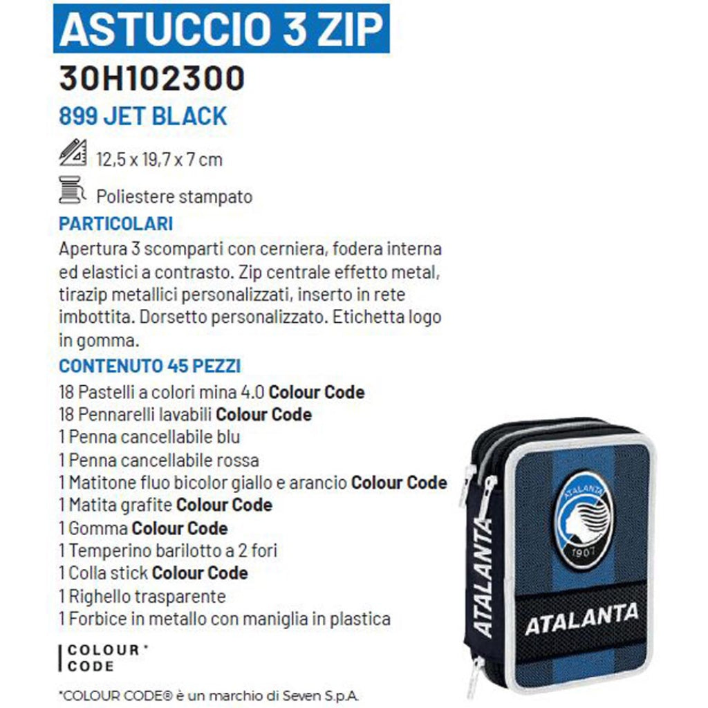 ASTUCCIO 3 ZIP 12X19X7 ATALANTA