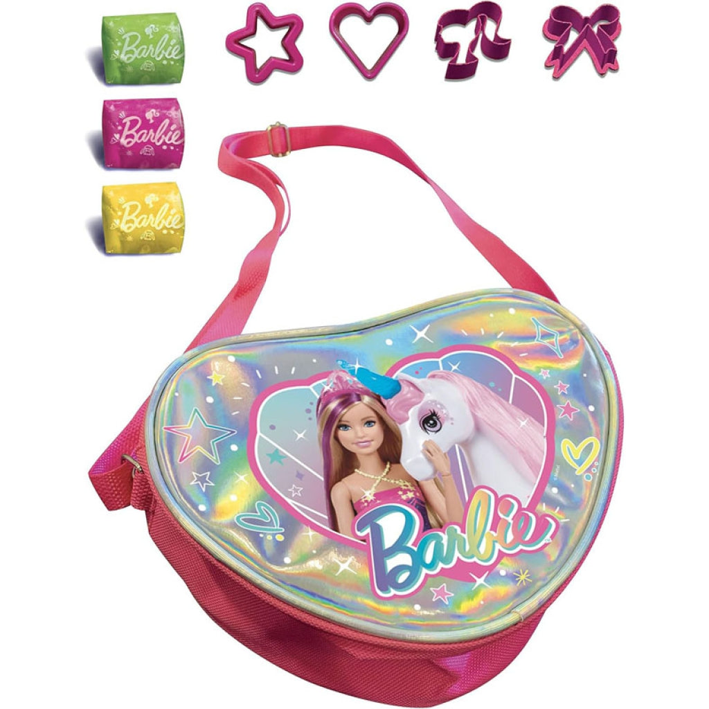 BARBIE BORSETTA CON PASTA DA MODELLARE 300G.