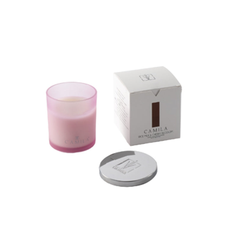 CANDELA 140GR D8H8CM ROSA RISO CILIEGIA - CAMILA