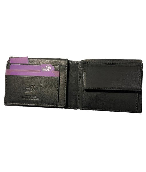 PORTAFOGLIO FIORENTINA UFFICIALE in VERA PELLE ORIGINALE ENZO CASTELLANO