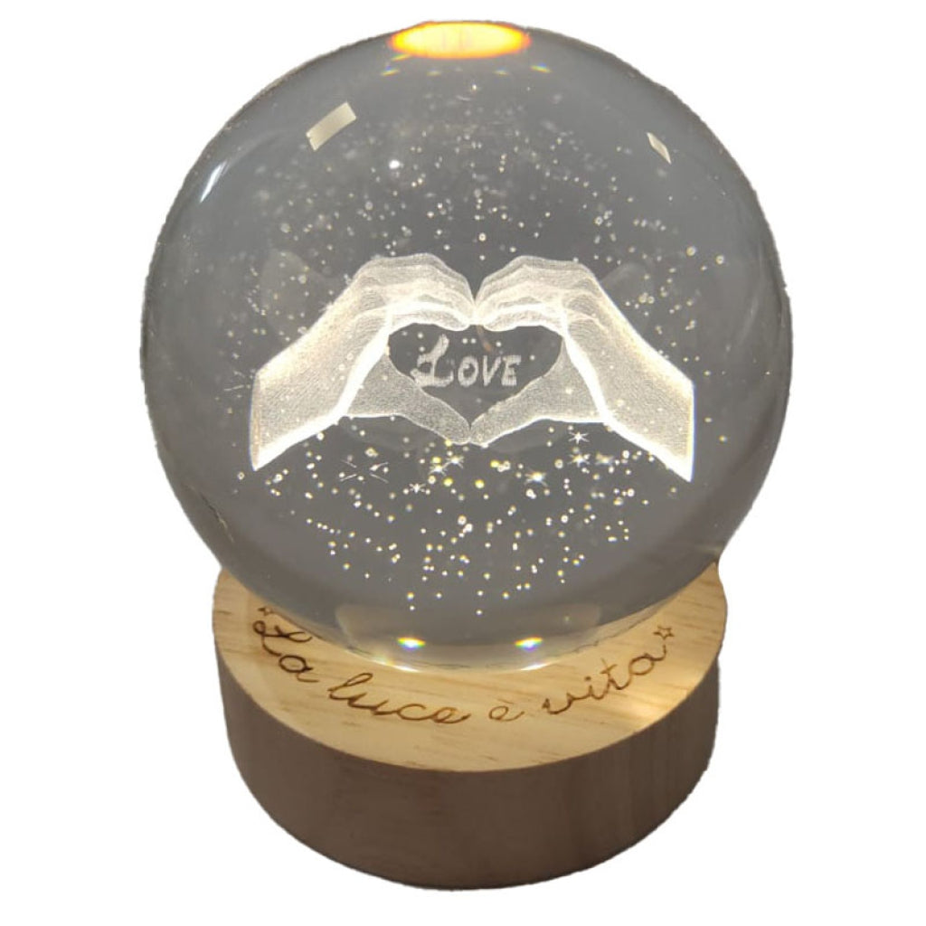 LAMPADE GLOBO D8 H10CM CON USB E GIFTBOX