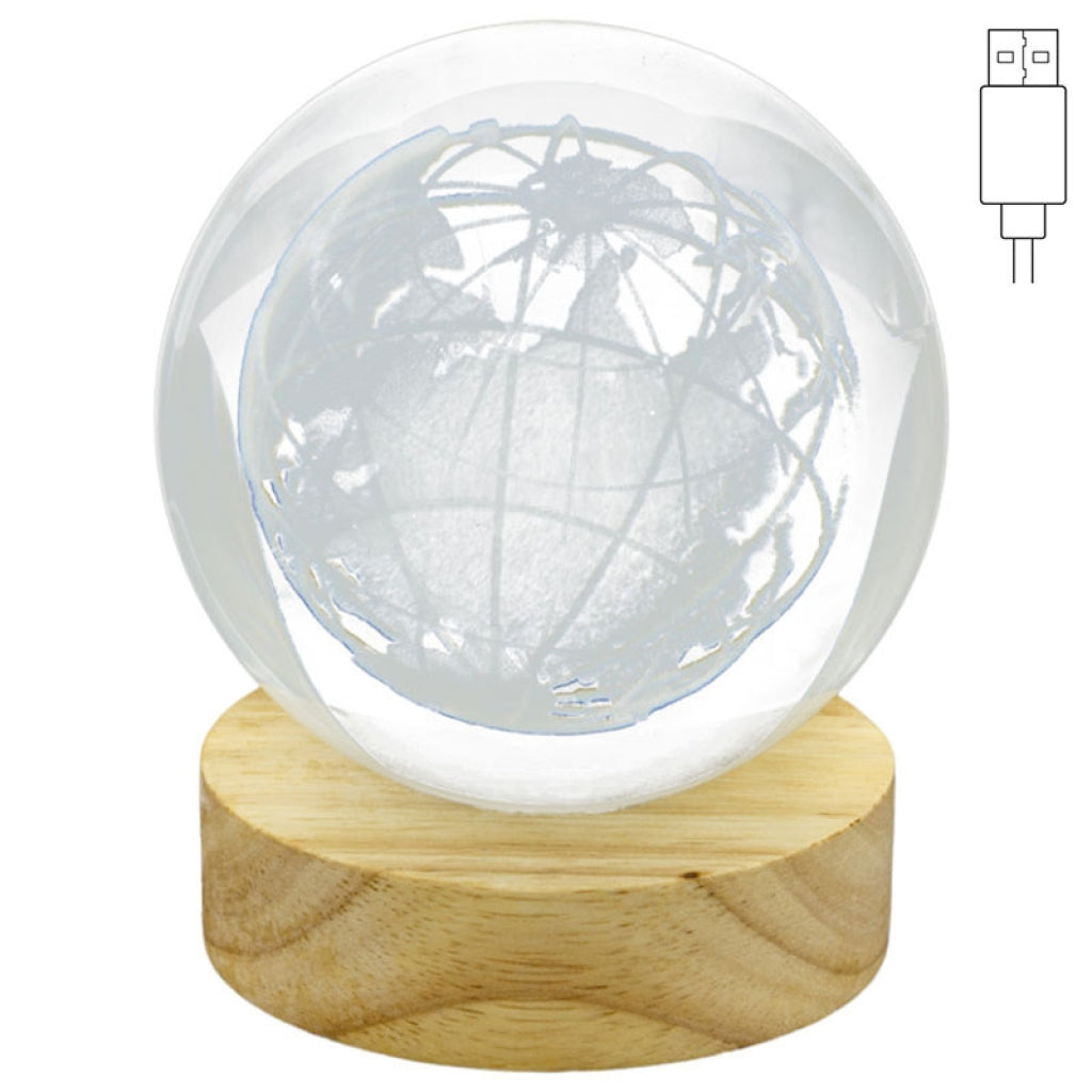 LAMPADE GLOBO D8 H10CM CON USB E GIFTBOX