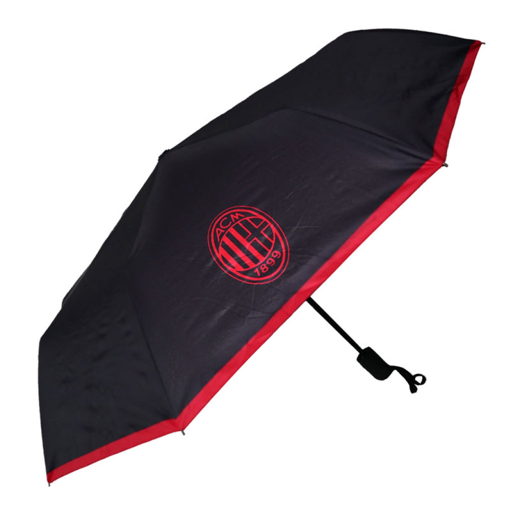 MILAN AUTOMATIC BLACK FOLDING SHORT UMBRELLA