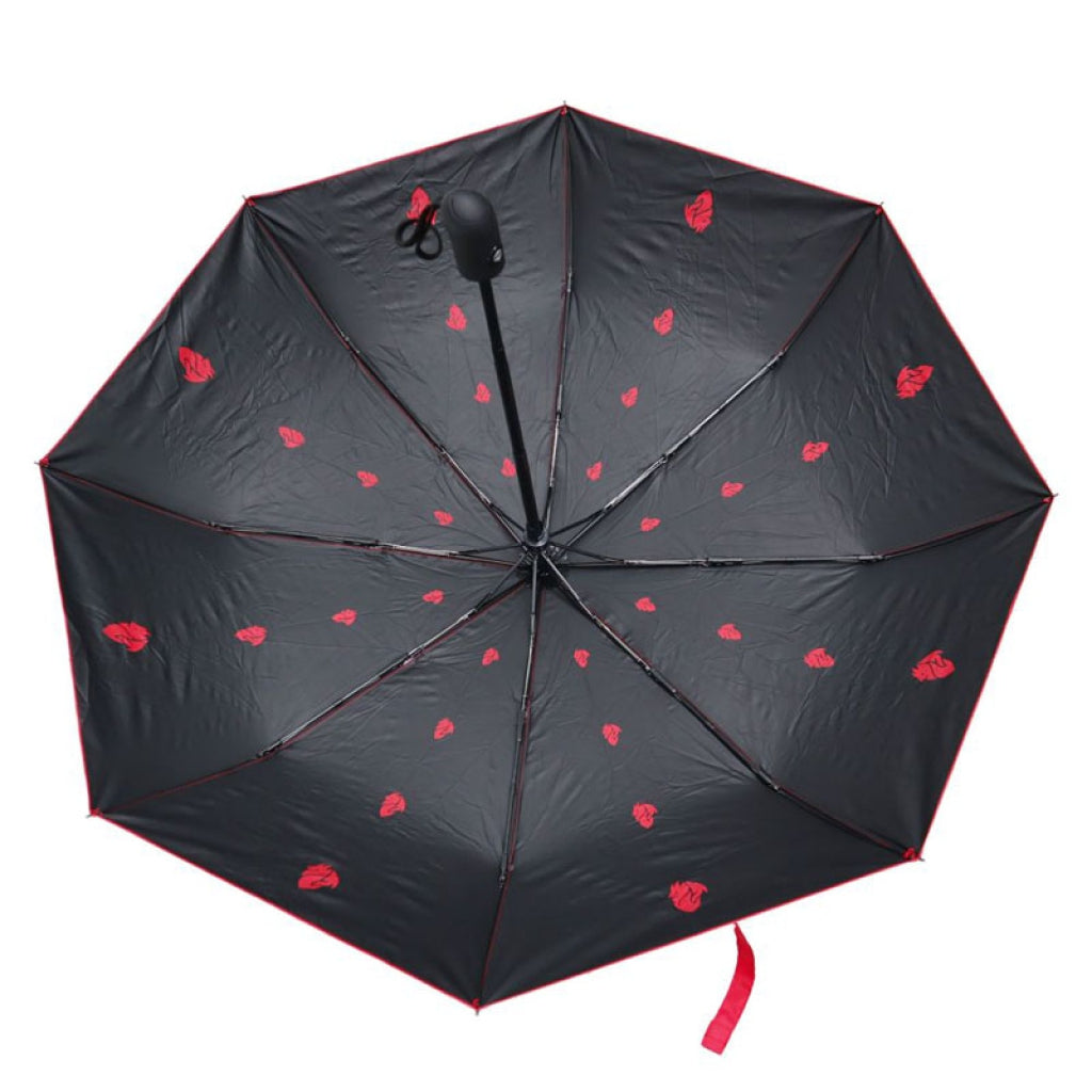 MILAN AUTOMATIC BLACK FOLDING SHORT UMBRELLA