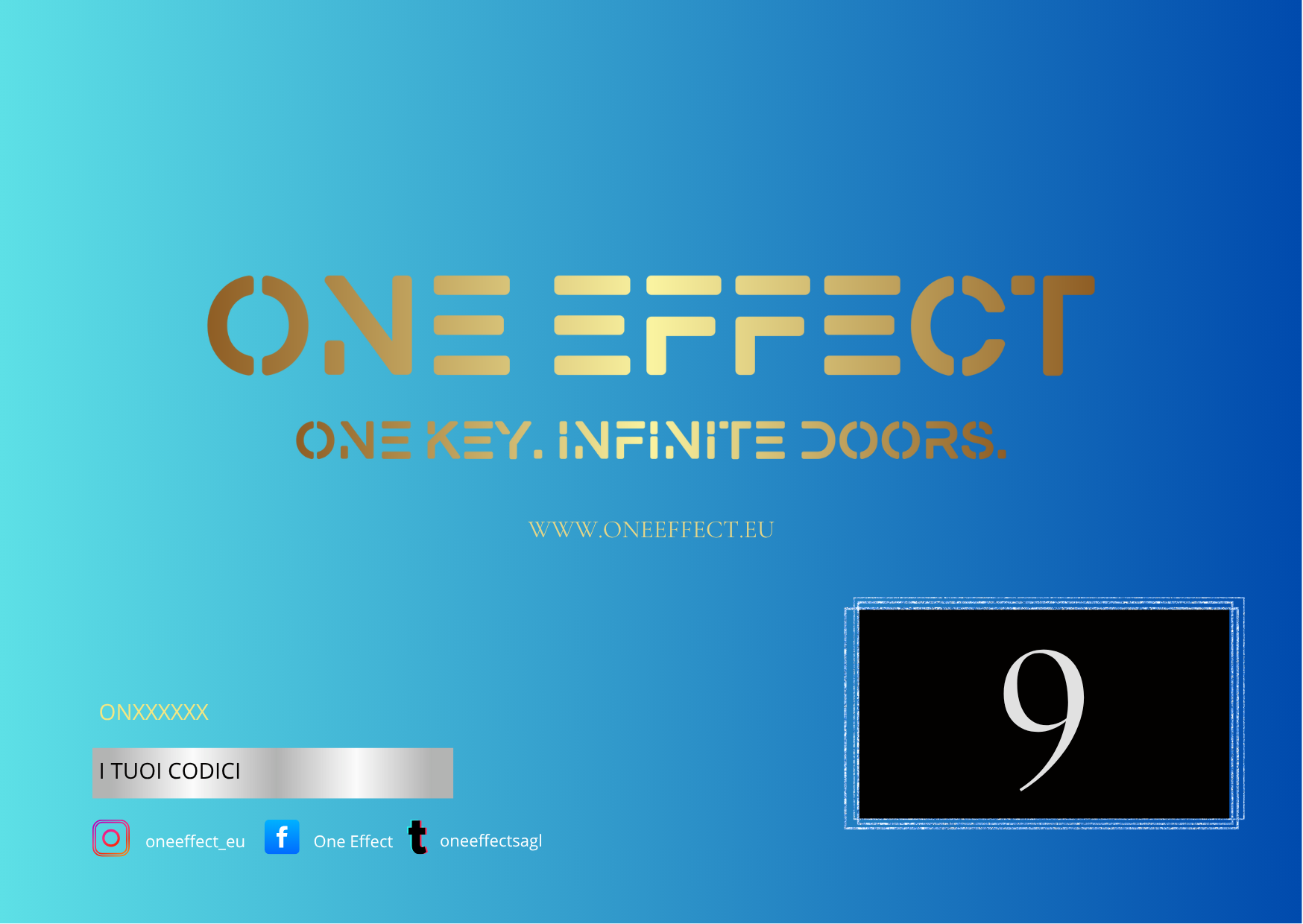 ONE EFFECT GOOD 9