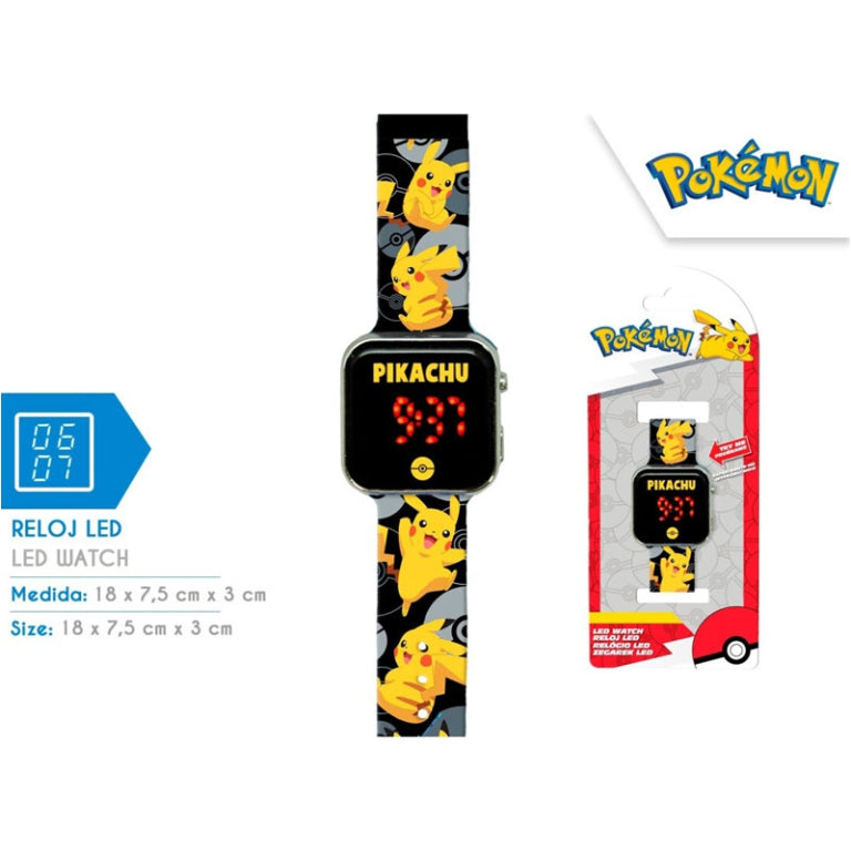 OROLOGIO LED POKEMON 18X7X3