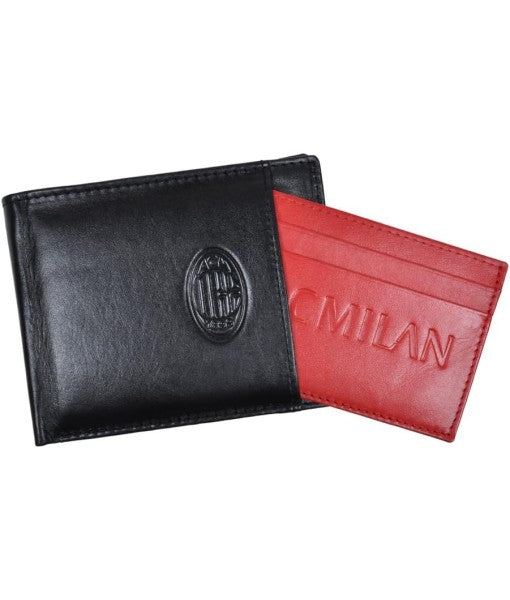 OFFICIAL AC MILAN GENUINE LEATHER WALLET with CASTELLANO CARD HOLDER MI225
