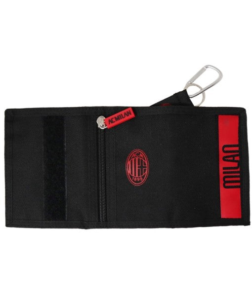PORTAFOGLIO MILAN UFFICIALE a STRAPPO con GANCIO PORTACHIAVI
