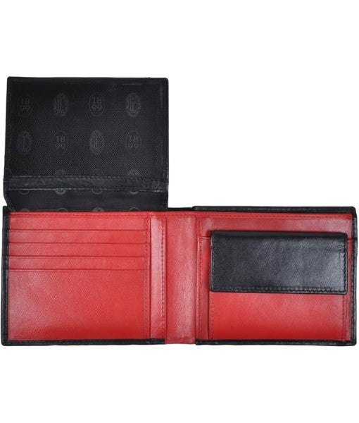 PORTAFOGLIO MILAN UFFICIALE VERA PELLE ORIGINALE CASTELLANO MI226