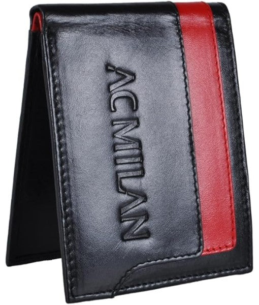 OFFICIAL AC MILAN WALLET IN GENUINE ORIGINAL CASTELLANO LEATHER MI222