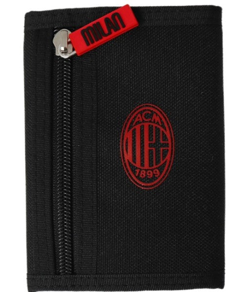PORTAFOGLIO MILAN UFFICIALE a STRAPPO con GANCIO PORTACHIAVI