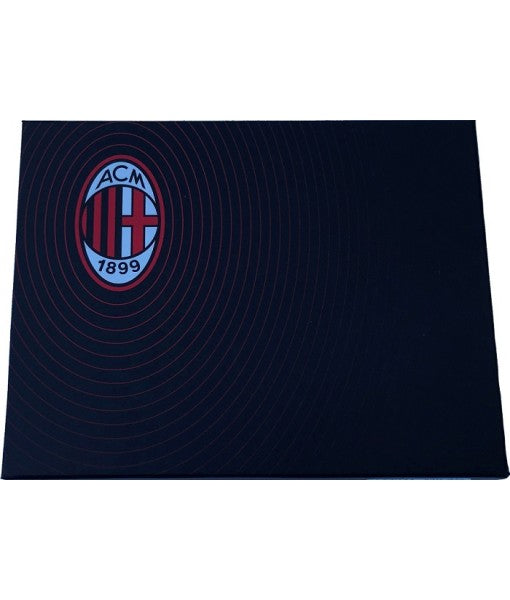 AC MILAN OFFICIAL BLACK SLIM WALLET in GENUINE ORIGINAL ENZO CASTELLANO LEATHER 042