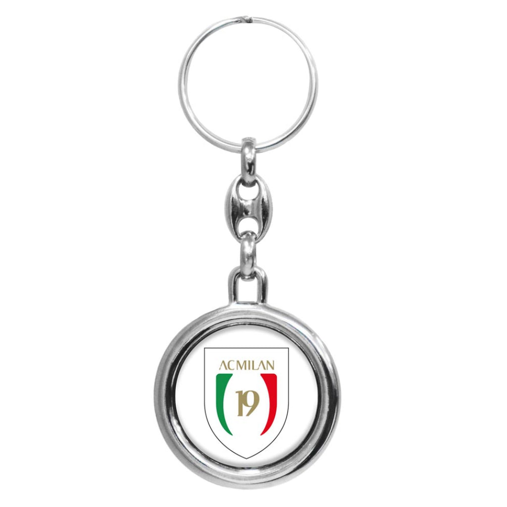 MILAN 19 REVOLVING DOUBLE-SIDED KEY RING