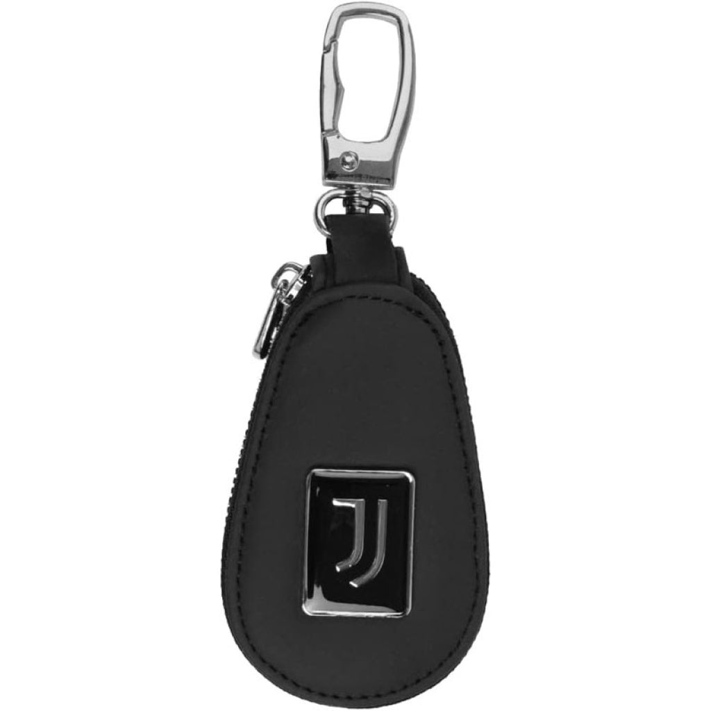 JUVE ZIPPERED LEATHER KEYCHAIN