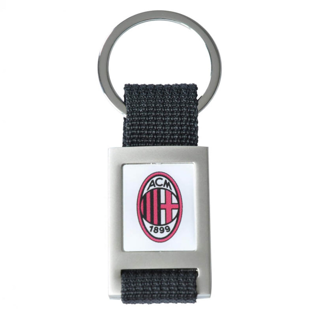 MILAN METAL AND FABRIC KEY RING