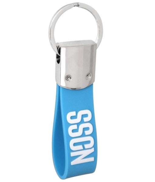 PORTACHIAVI NAPOLI UFFICIALE in GOMMA METALLO