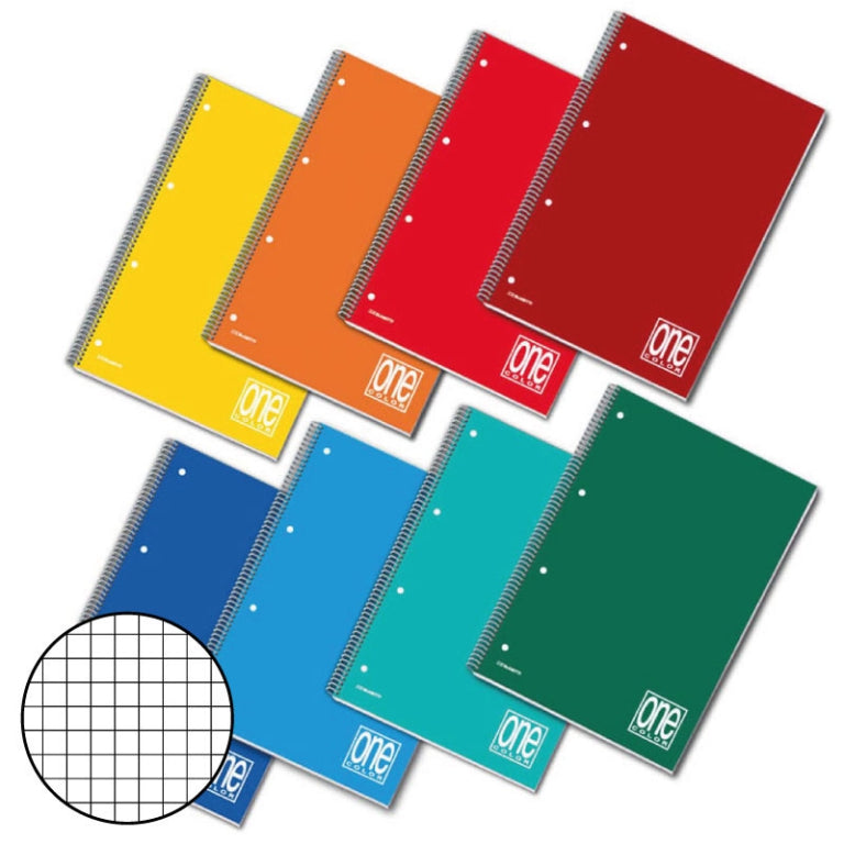 80g Spiral Notebooks, 5mm Lined, 5 Pieces, Non-Perforated