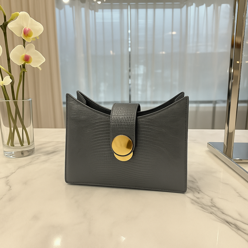 SANDRA LADY BAG - Guia's 1964 Bag in Crocodile Print Calfskin