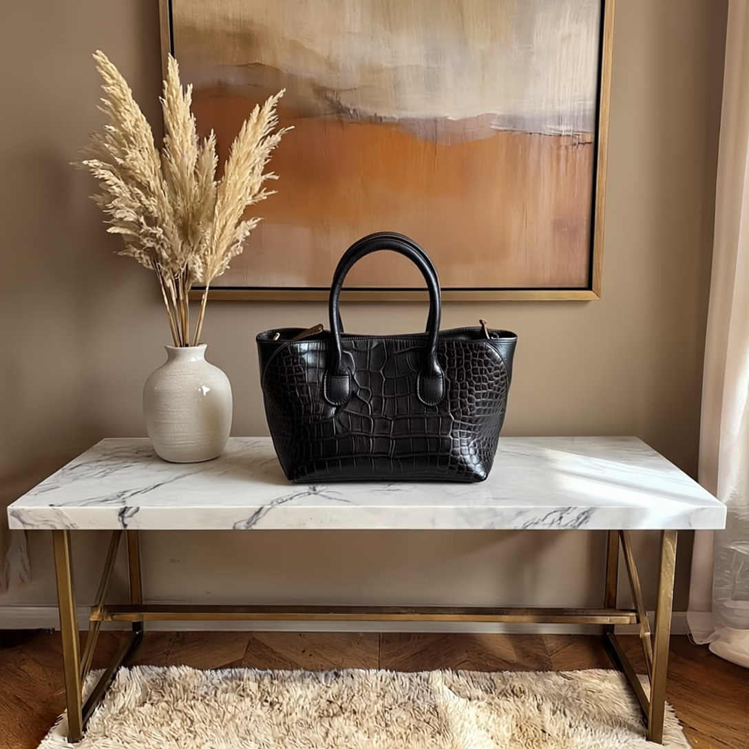 PAOLA SMALL BAG - Guia's 1964 in Vera Pelle di Vitello Stampata Cocco