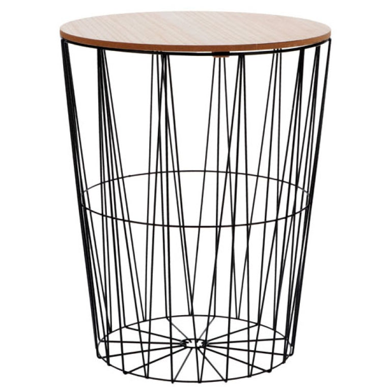 TAVOLINO CONTENITORE METALLO D42H53CM