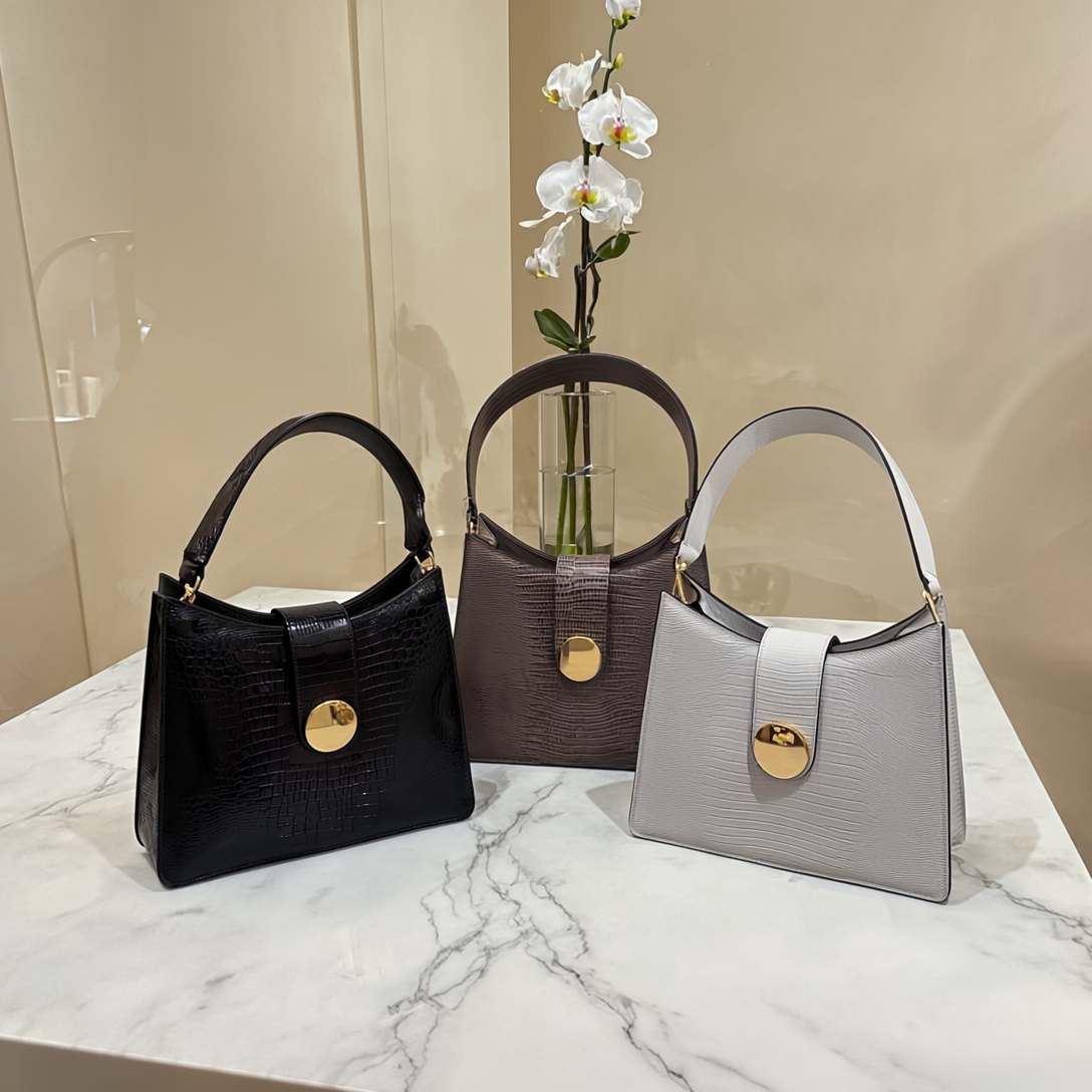 SANDRA LADY BAG - Guia's 1964 Bag in Crocodile Print Calfskin