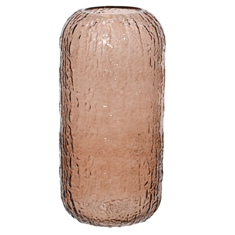 VASO CILINDRO D17H34CM ROSA ANTICO