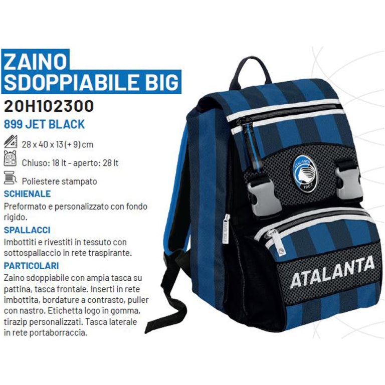 ZAINO SDOPPIABILE BIG 28X40X13 ATALANTA