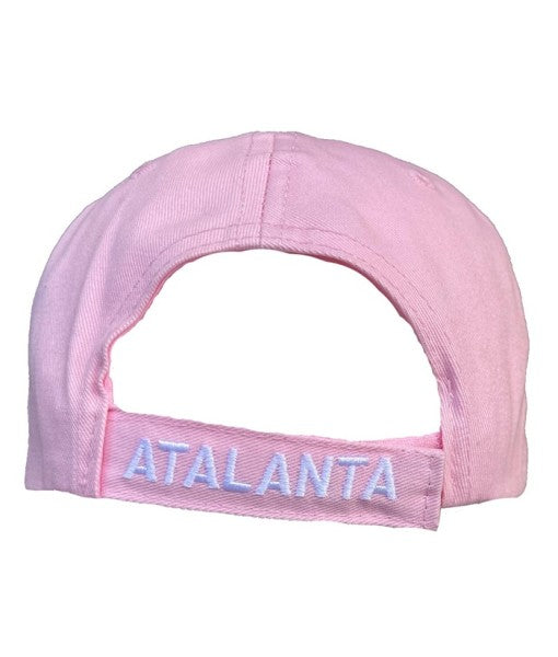 CAPPELLO ATALANTA UFFICIALE in COTONE DONNA RAGAZZA ROSA 1907