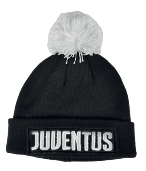 OFFICIAL JUVENTUS BEANIE HAT WITH PON PON | ORIGINAL JUVE WINTER HAT CASTELLANO JU419