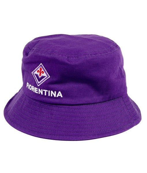 CAPPELLO PESCATORE FIORENTINA UFFICIALE in COTONE VIOLA RICAMATO