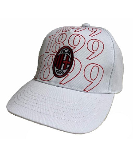 OFFICIAL AC MILAN HAT in WHITE COTTON