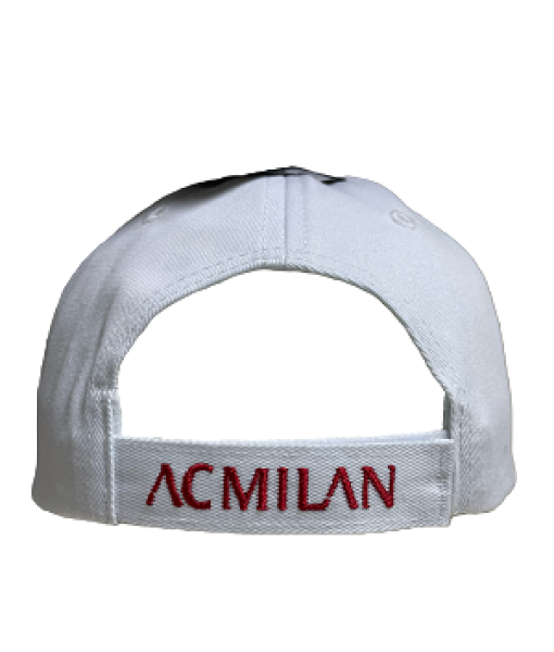 OFFICIAL AC MILAN HAT in WHITE COTTON