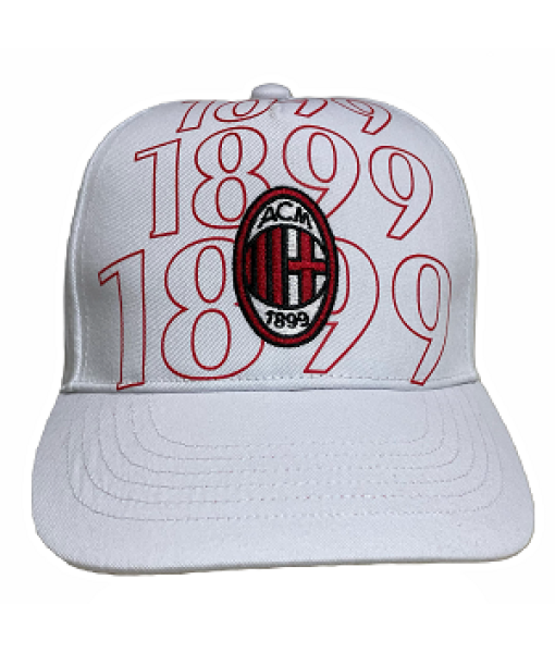 OFFICIAL AC MILAN HAT in WHITE COTTON