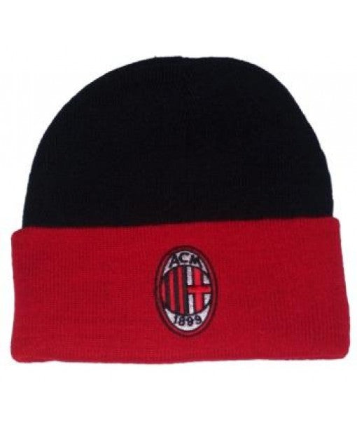 OFFICIAL AC MILAN CAP WINTER HAT in ACRYLIC ROSSONERO 