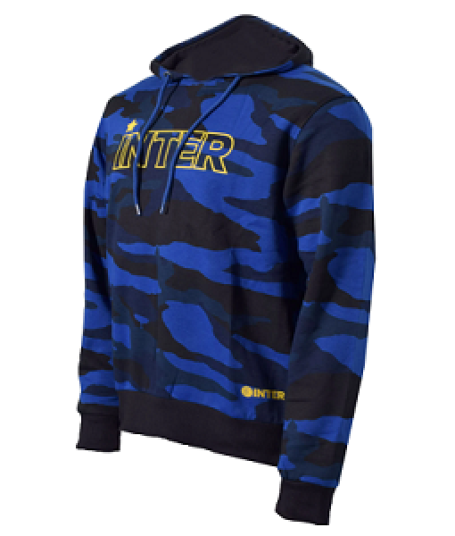 FELPA INTER UFFICIALE CAMOUFLAGE taglie ADULTO e BAMBINO