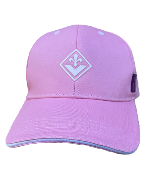 CAPPELLO FIORENTINA UFFICIALE in COTONE DONNA RAGAZZA ROSA