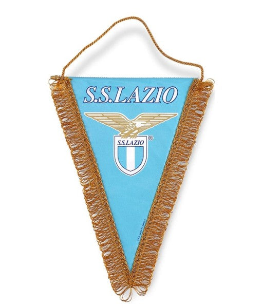 GAGLIARDETTO LAZIO UFFICIALE PICCOLO cm. 15 x 18 TRIANGOLARE AZZURRO
