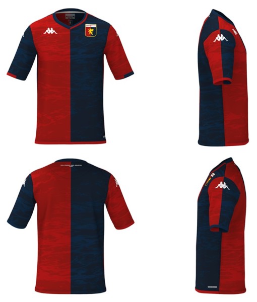 MAGLIA GENOA ORIGINALE KAPPA KOMBAT EXTRA HOME 2023-2024 BAMBINO 331T1ZW