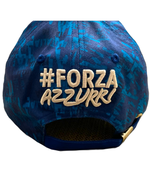 CAPPELLO ITALIA F.I.G.C. UFFICIALE ORIGINALE ENZO CASTELLANO BLU FANTASIA