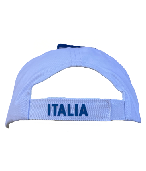 CAPPELLO ITALIA F.I.G.C. UFFICIALE in COTONE BIANCO RICAMATO