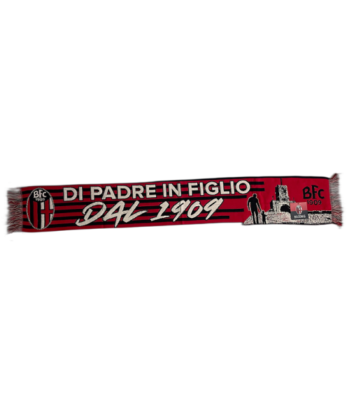 OFFICIAL BOLOGNA SCARF, JACQUARD ACRYLIC, FROM FATHER TO SON
