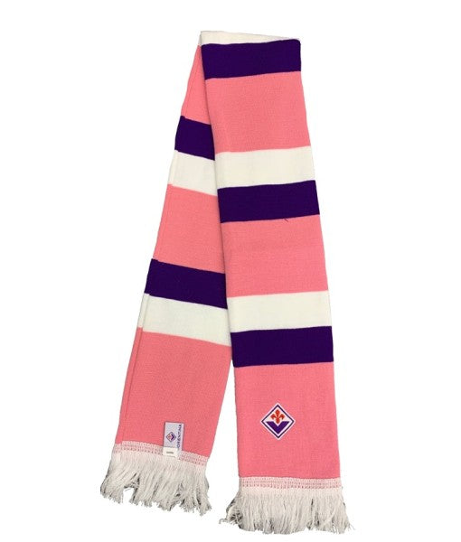OFFICIAL FIORENTINA WOMEN'S TUBULAR SCARF, PINK, EMBROIDERED ACRYLIC