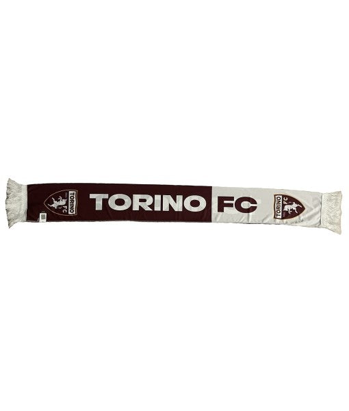 SCIARPA TORINO UFFICIALE leggera modello RASO BIANCO GRANATA