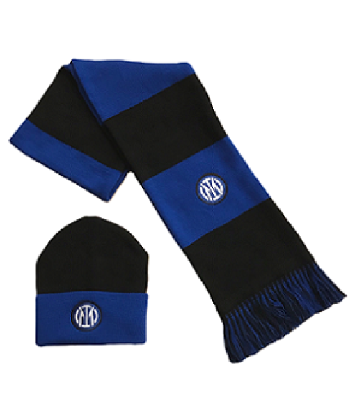SET INTER SCIARPA + BERRETTO UFFICIALE KIT INVERNALE in ACRILICO 04
