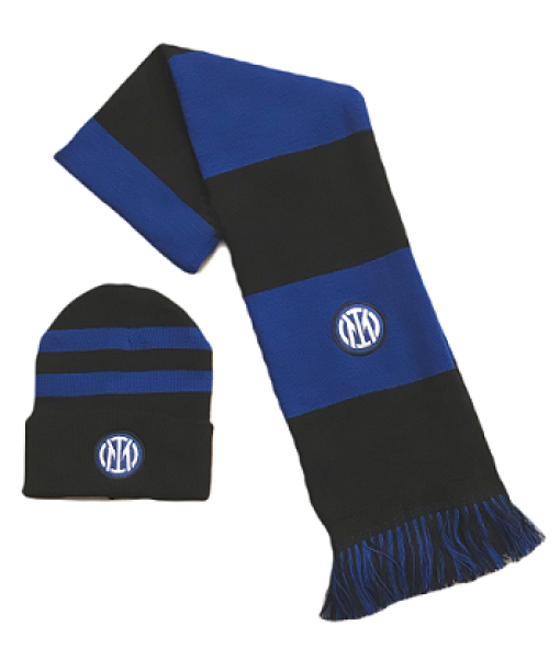 SET INTER SCIARPA + BERRETTO UFFICIALE KIT INVERNALE in ACRILICO 03