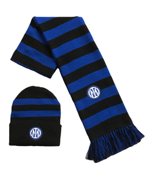 SET INTER SCIARPA + BERRETTO UFFICIALE KIT INVERNALE in ACRILICO 06