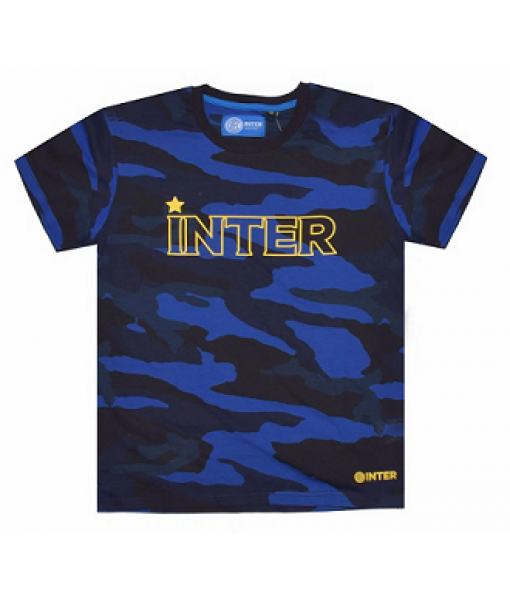 OFFICIAL INTER CAMOUFLAGE T-SHIRT FOR ADULT XXL XL LMS in COTTON