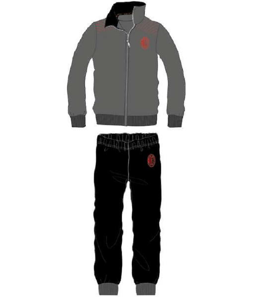 TUTA MILAN UFFICIALE BAMBINO RAGAZZO Stagione 2021-2022 PIGIAMA MILAN UFFICIALE BAMBINO RAGAZZO NERO-ANTRACITE